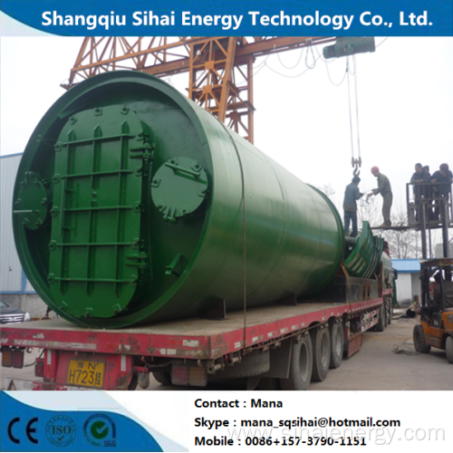 Eco-friendly top safety waste tyre pyrolysis machine